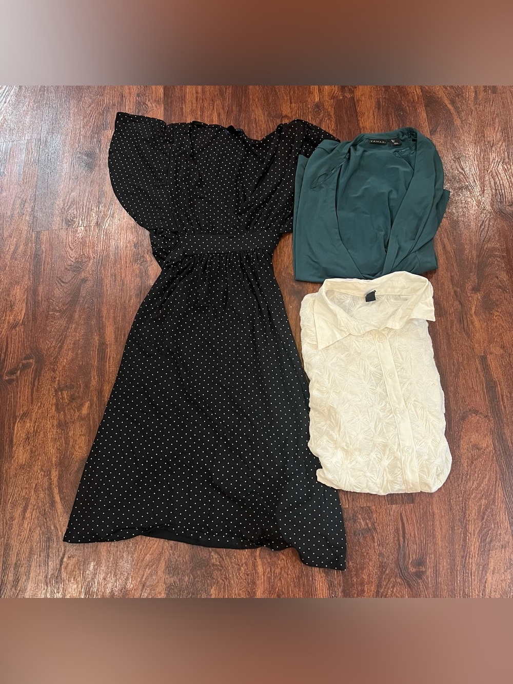Tahari Teal Draped Women's bundle of 3